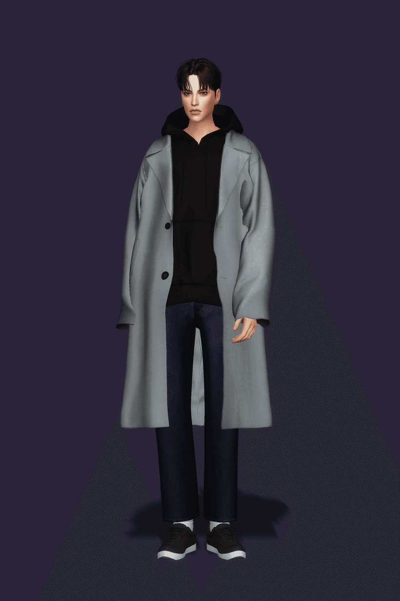 Галерея мода Пальто с худи Coat w Hoodie #1
